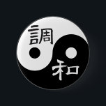 Balansera & harmoni Yin yang Knapp<br><div class="desc">De traditionella kinesiska teckenen för balanserar,  och harmoni förläggas i detta svartvita yinyang symbol,  och looken på all vår kall tshirt utformar utmärkt. Storleksanpassa det grafiska övre eller besegra för att passa din personliga smak. Bo balanserar in,  levande i harmoni,  och du ska vet långt.</div>