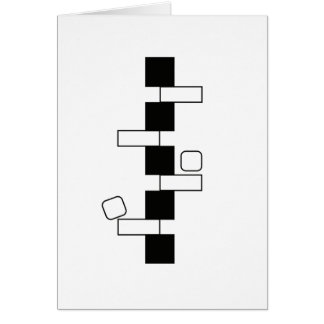 "Balansera" modern konstkort (5" x 7") Hälsningskort