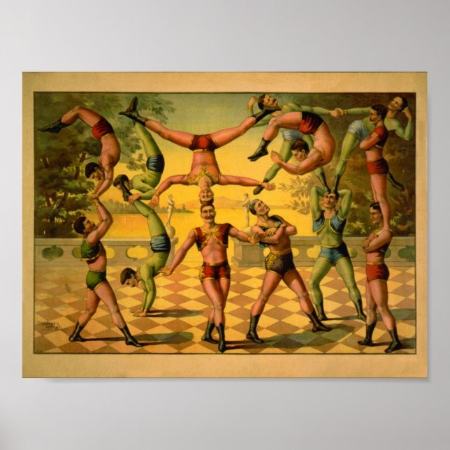Balansera Poster i Acrobats Circus (Framsidan)