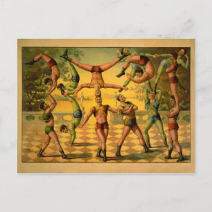 Balansera Poster i Acrobats Circus Vykort