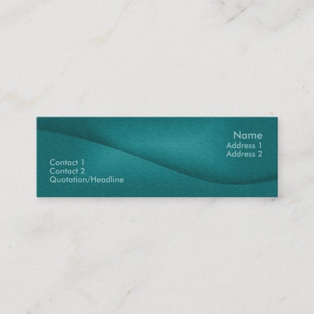 Balansera profilerar kortet mini visitkort (Framsida)