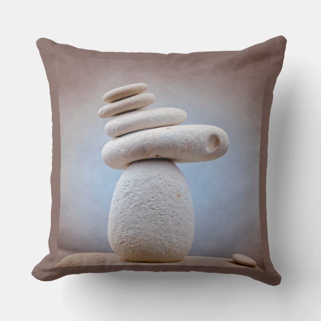 Balansera stenkvadrat + dina idéer kudde (Framsida)