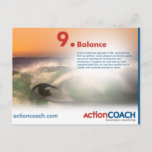 Balansera vykortet - 14 pekar av kultur vykort (Framsida)