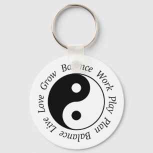 Balansera Yin Yang Keychain Nyckelring