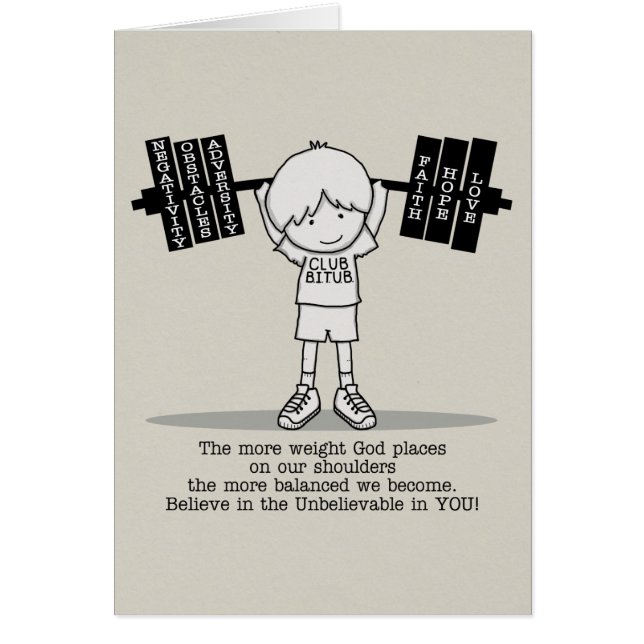 Balanserad klubb BITUB- Hälsningskort (Framsidan)