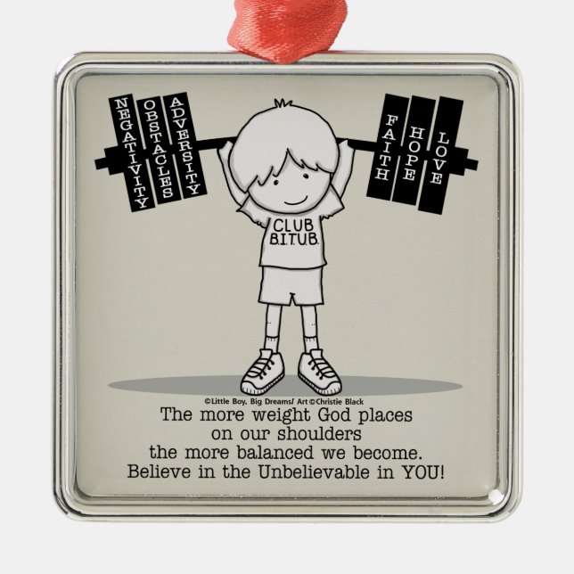 Balanserad klubb BITUB- Julgransprydnad Metall (Framsidan)