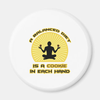 Balanserad kost: Cookie i varje hand Magnet