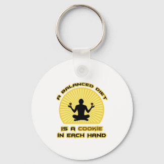 Balanserad kost: Cookie i varje hand Nyckelring