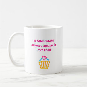 Balanserad kost kaffemugg