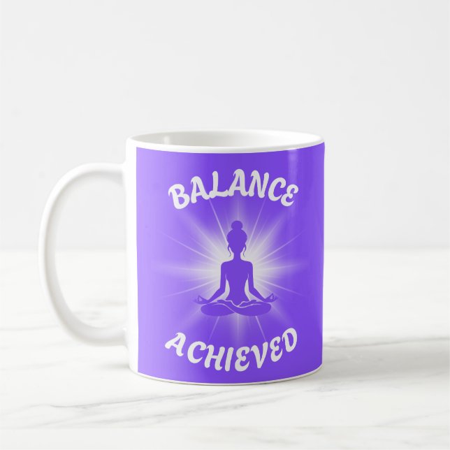 Balanserad lotusposition kaffemugg (Vänster)
