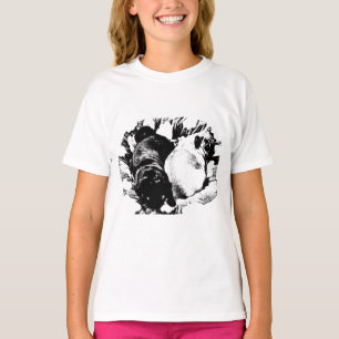 Balanserad lugn, tvillinghundar t shirt