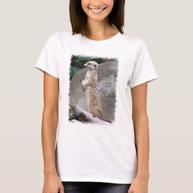 Balanserad Meerkat damT-tröja Tee (Framsida)