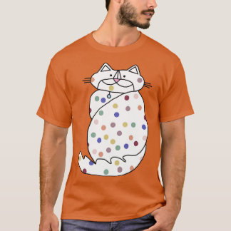 Balanserad Spotty Cute Cat T Shirt