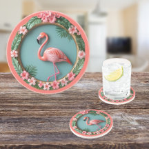 Balanserande Flamingo Rund Sandsten