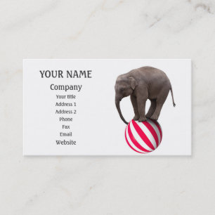 Balanserar elefant visitkort