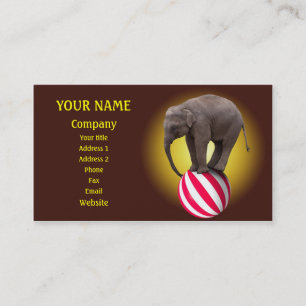 Balanserar elefant visitkort