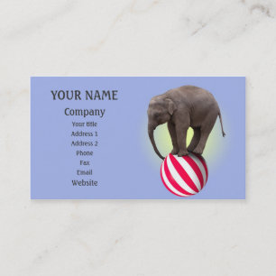 Balanserar elefant visitkort