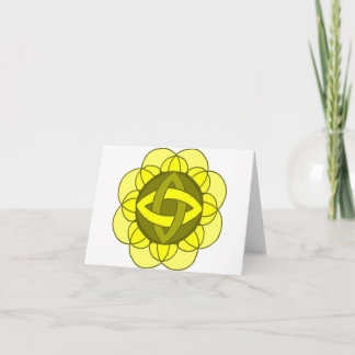 " Balanserar Solar Plexus Chakra"-anteckningskort Kort