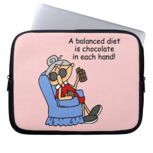 Balanserat choklad-kostat laptop fodral