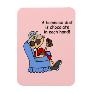 Balanserat choklad-kostat magnet