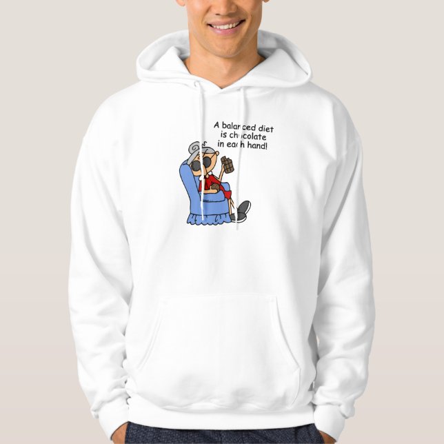 Balanserat choklad-kostat sweatshirt (Framsida)