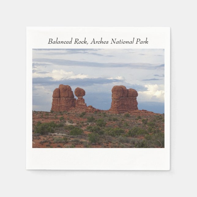 Balanserat Sten, Arches nationalpark Pappersservett (Framsidan)