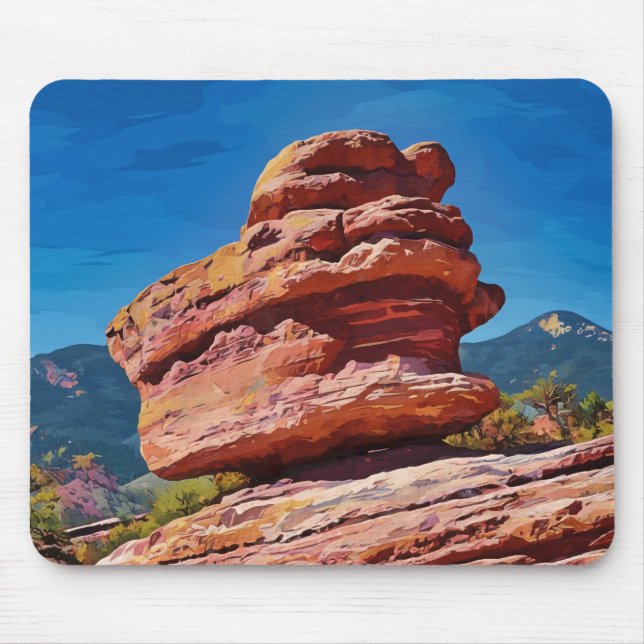 Balanserat Sten vid Gods Garden Musmatta (Framsidan)