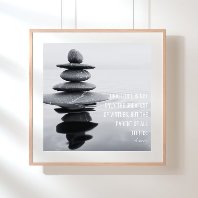 Balansering av gifteston poster (16x16" square print as shown)
