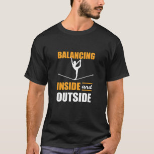 Balansering av Yoga Slack i och utanför slackline T Shirt