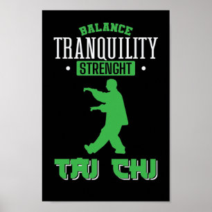 Balanseringssträng Tai Chi Poster