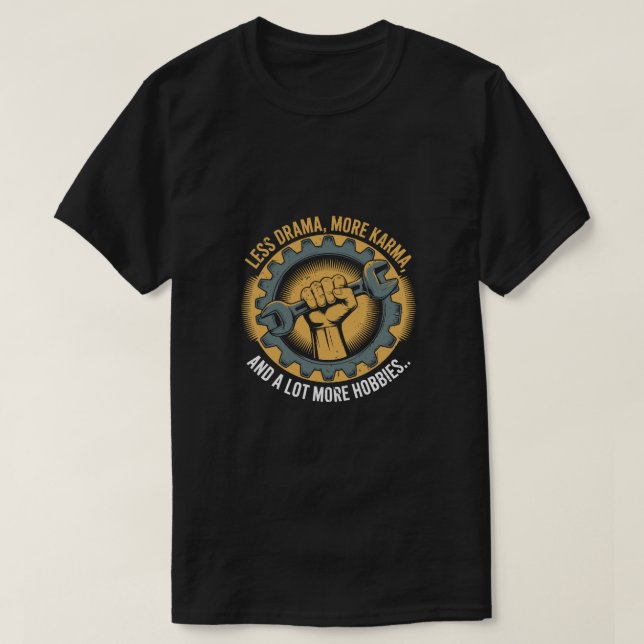 Balansräkning för arbetstid - Karma & Hobbieser T Shirt (Design framsida)