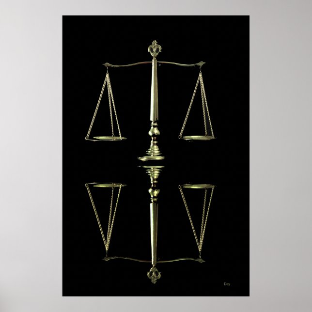 Balansskalans reflektion poster (Framsidan)