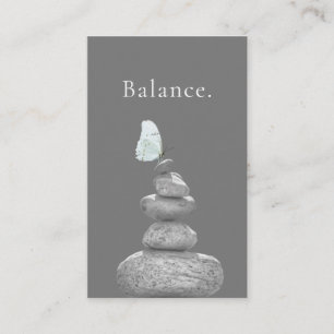 Balansstatistik Stones Life Coach Yoga instruktör  Visitkort