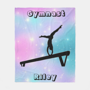 Balansstråle för gimnast-gymnastics för flickor fleecefilt