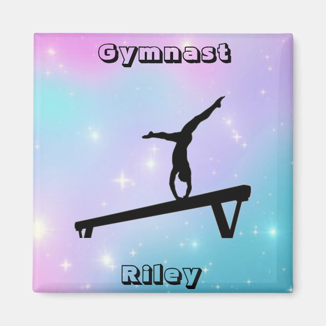 Balansstråle för gimnast-gymnastics för flickor magnet (Framsidan)