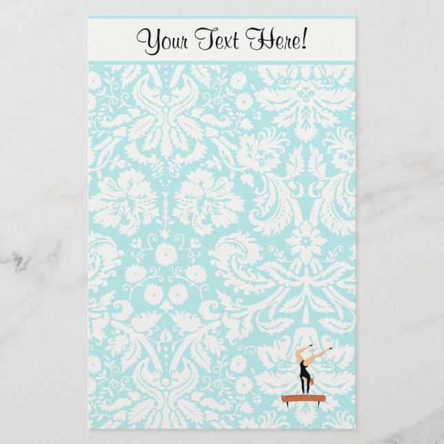 Balansstråle för gymnastika brevpapper (Framsida)