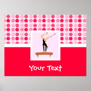 Balansstråle för matsmältningsgymnastika poster