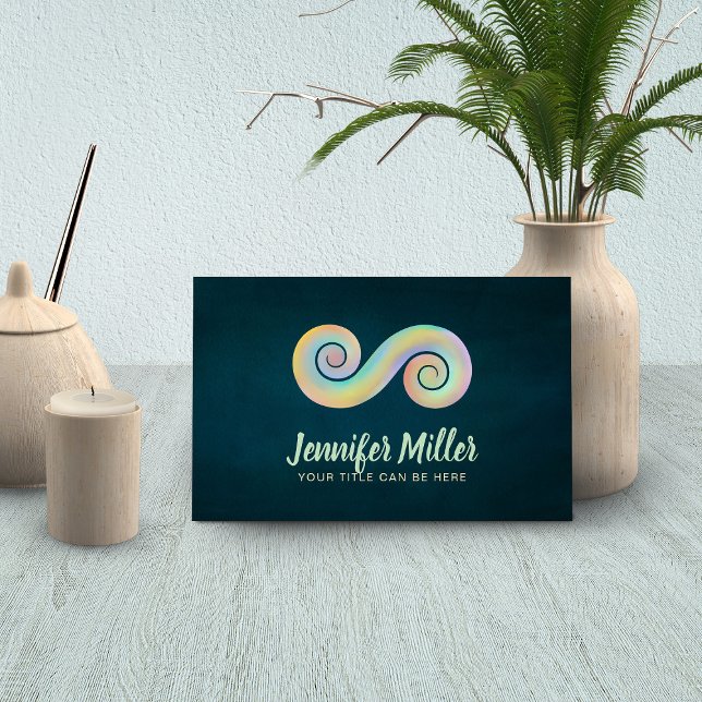 Balanssymbolen dubbla Spiral - Äkta pastelliserade Visitkort (Skapare uppladdad)