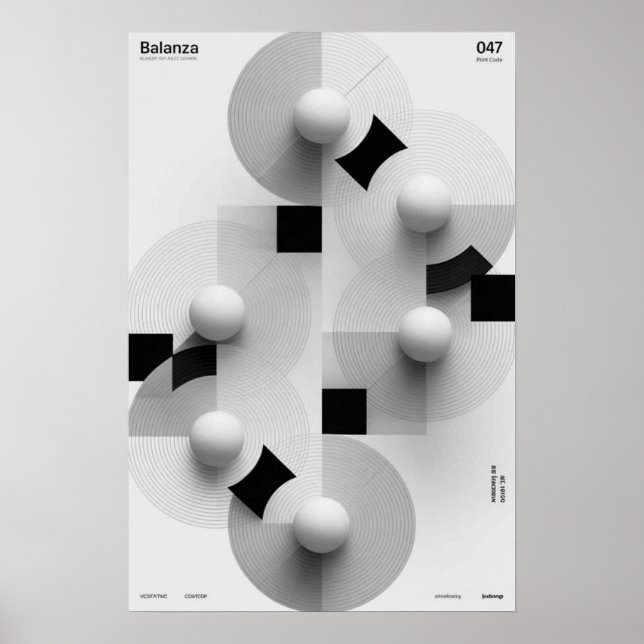 Balanza: Geometrisk serie Poster (Framsidan)