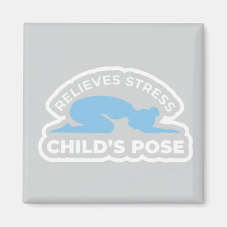 Balasana Barnets Pose • Lindrar Stress Yoga Magnet