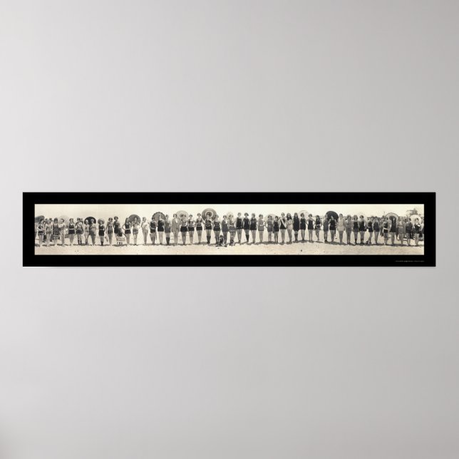 Balboa Beach CA Parad Photo 1925 Poster (Framsidan)