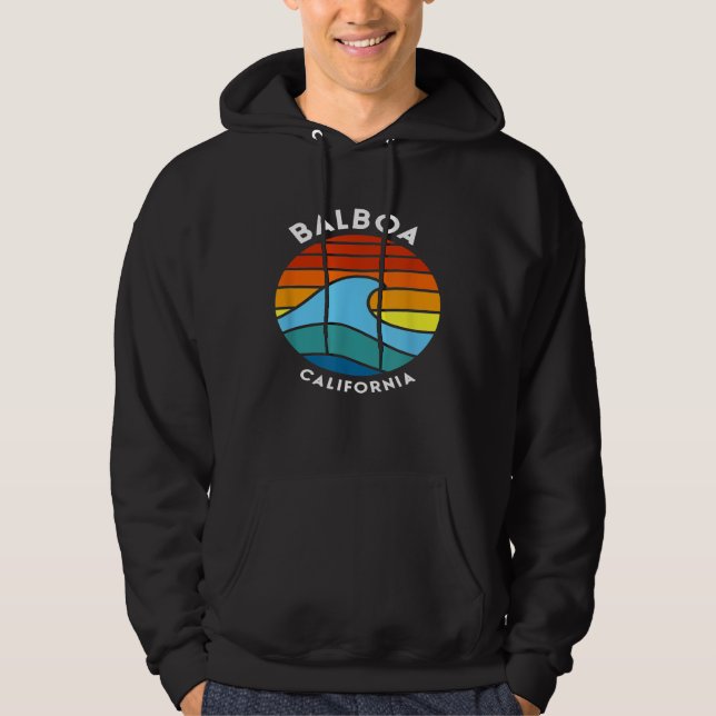 Balboa California Retro Wave Hoodie (Framsida)