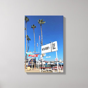 Balboa Island Ferry, Newport Beach, Kalifornien Canvastryck