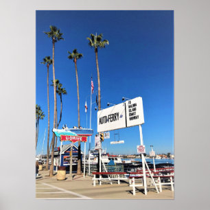 Balboa Island Ferry, Newport Beach, Kalifornien Poster