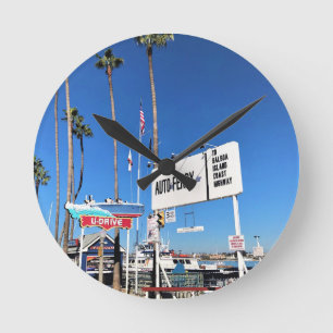 Balboa Island Ferry, Newport Beach, Kalifornien Rund Klocka