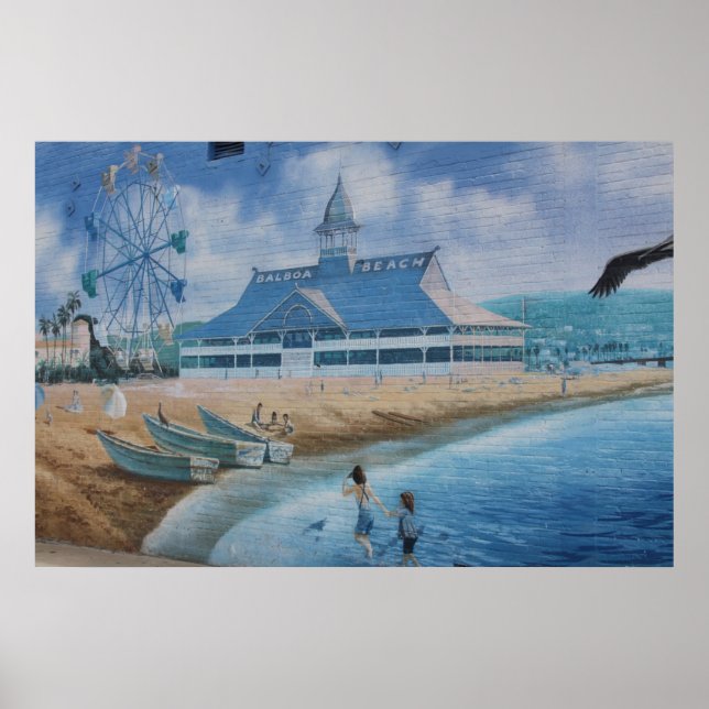 Balboa Island Kalifornien Poster (Framsidan)