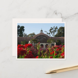 Balboa Park San Diego Blomma Foto Vykort