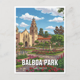 Balboa Park San Diego CA Resa Vykort