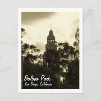 Balboa Park, San Diego CA, vykort