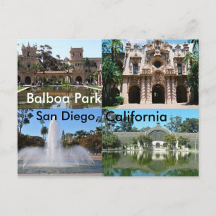 Balboa Park, San Diego, Kalifornien Vykort